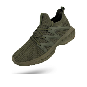 Men's Army Green Slip-On Walking Shoes