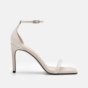 Leather Chalk Stiletto Heels