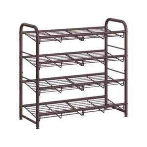 5 4-Tier Stackable Metal Shoe Rack