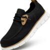 Men’s Black & White Casual Fashion Loafers