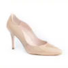 Sleek Pointed-Toe Face Slide Heels