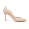 Sleek Pointed-Toe Face Slide Heels