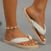 CloudStep Summer Sandals White Pattern Beach Slides