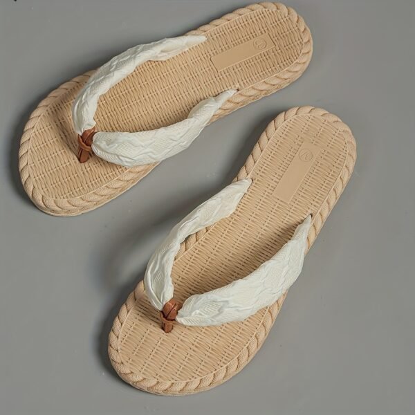 CloudStep Summer Sandals White Pattern Beach Slides