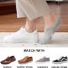 Ac87fe986725a4daca33a00f29a33d4d57.jpg 5 Pairs No Show Socks Womens Cushioned Low Cut Invisible Stocks for Running Athletic Gym Ankle Socks