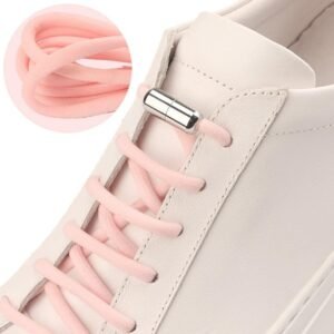 H20029bd121d240f29fda4024234f3c21b.jpg Convenient Elastic Shoelace No-Tie Easy Wear Metal Capsule Buckle Lazy Elastic No-Tie Metal Capsule Shoelace Buckle