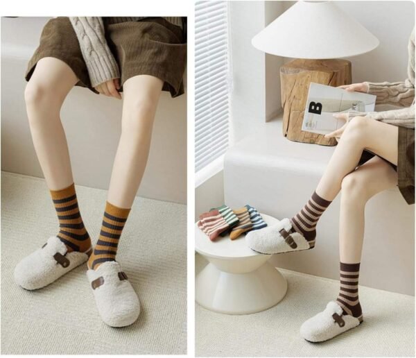 H26c1d7f169e94c6c8abccf972d83b23dP.jpg Autumn Knitted Casual Regular Style Anti-Bacterial Cotton Solid Cute Cycling Crew Socks with Body Logo for Women
