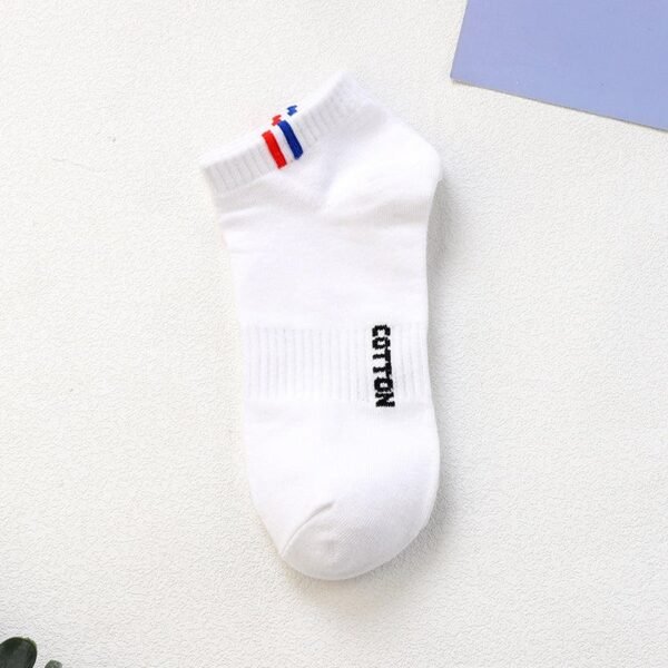 H649d5f161a254393837736f5a5bc9ad7G.jpg Cotton Boat Socks Summer Thin Black White Sports Low Top Breathable Invisible Ankle Socks