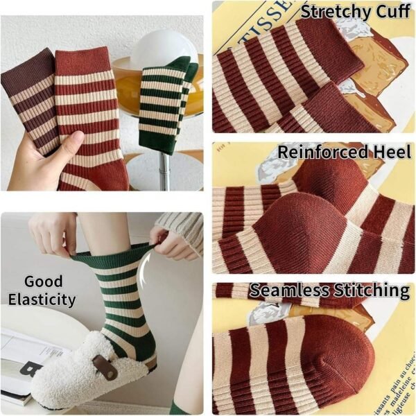 H7f56c0efeef94e46b14e165326e2aed9Q.jpg Autumn Knitted Casual Regular Style Anti-Bacterial Cotton Solid Cute Cycling Crew Socks with Body Logo for Women