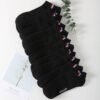 H891b3d1f9be249b6896cd935aeb3bb05G.jpg Cotton Boat Socks Summer Thin Black White Sports Low Top Breathable Invisible Ankle Socks