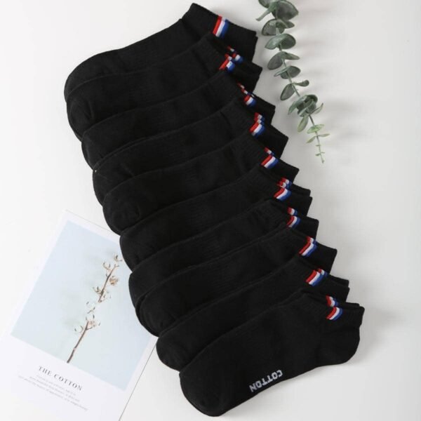 H891b3d1f9be249b6896cd935aeb3bb05G.jpg Cotton Boat Socks Summer Thin Black White Sports Low Top Breathable Invisible Ankle Socks