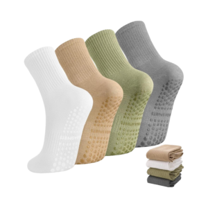 Hc46a7d06c009423ca264579fdaa11568A.png Autumn Knitted Anti-Bacterial Pilates Socks Grip Women Non-Slip Yoga Dance Athletic Crew Spandex